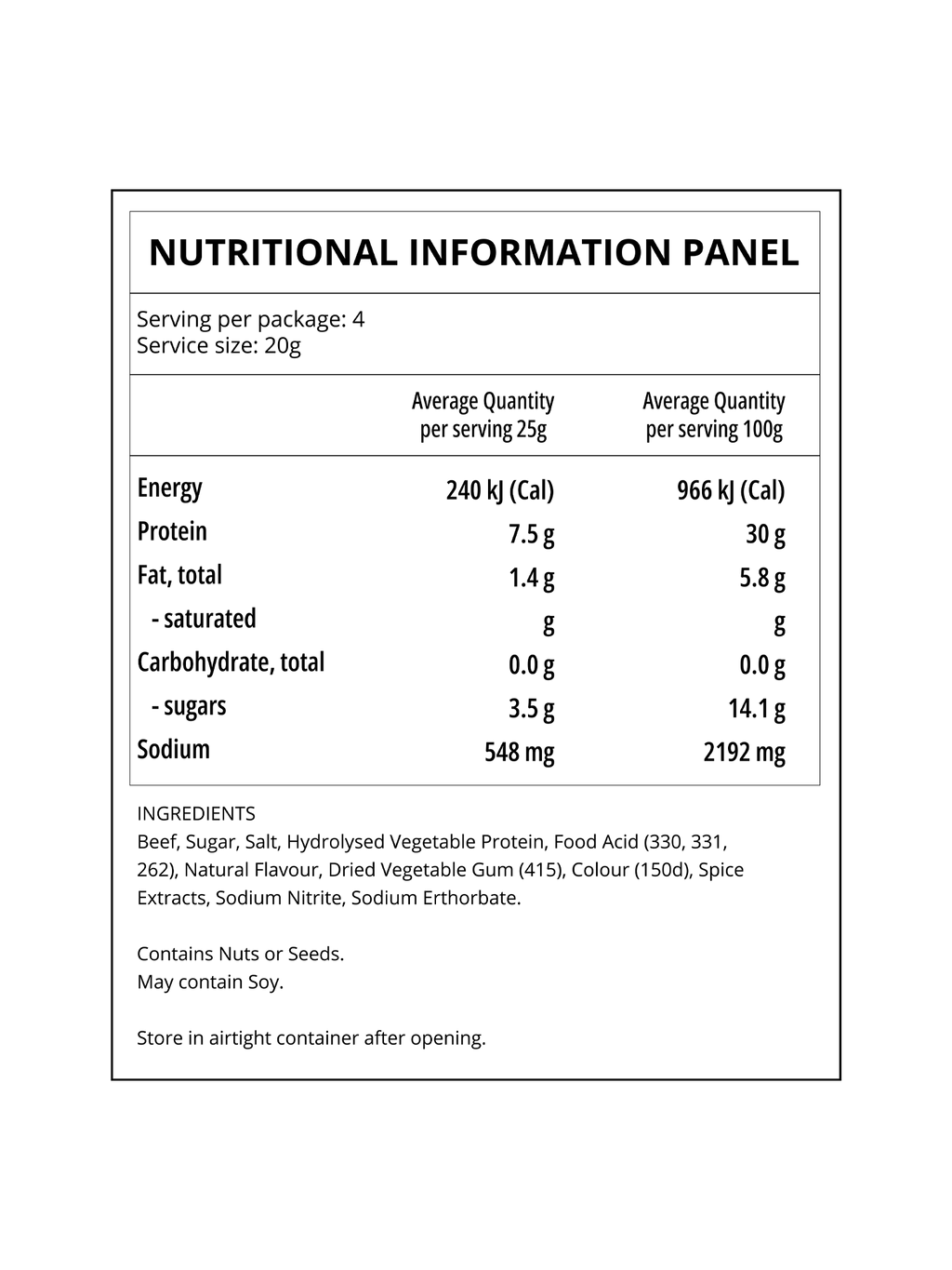 Teriyaki (80g)